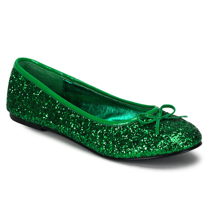 Star-16G FuntaSma Green Glitter Women's Pantofi sexy