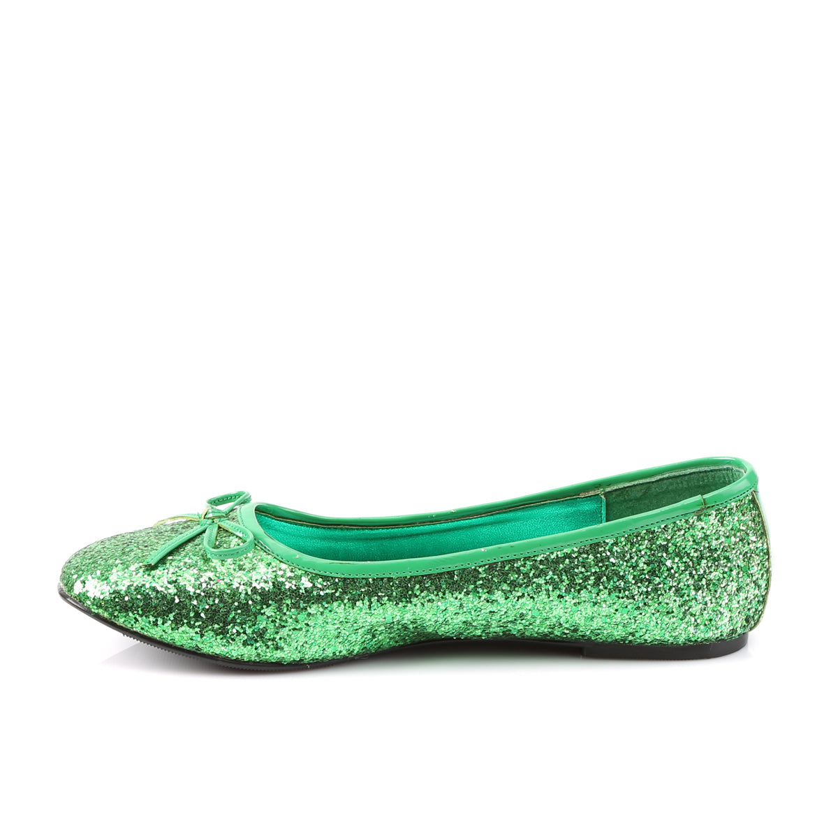 STAR-16G Funtasma Green Glitter Women's Costume Shoes Funtasma Costume Shoes 