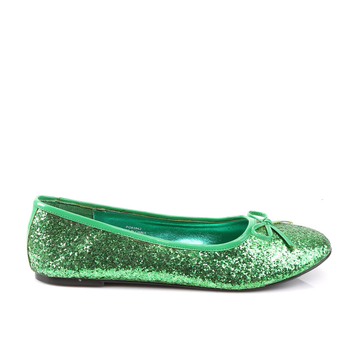 STAR-16G Funtasma Green Glitter Women's Costume Shoes Funtasma Costume Shoes Fancy Dress