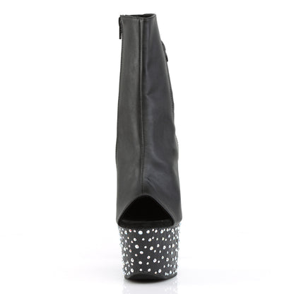 STARDANCE-1018-7 Pleaser 7" Heel Black Pole Dancing Platform-Pleaser- Sexy Shoes Alternative Footwear
