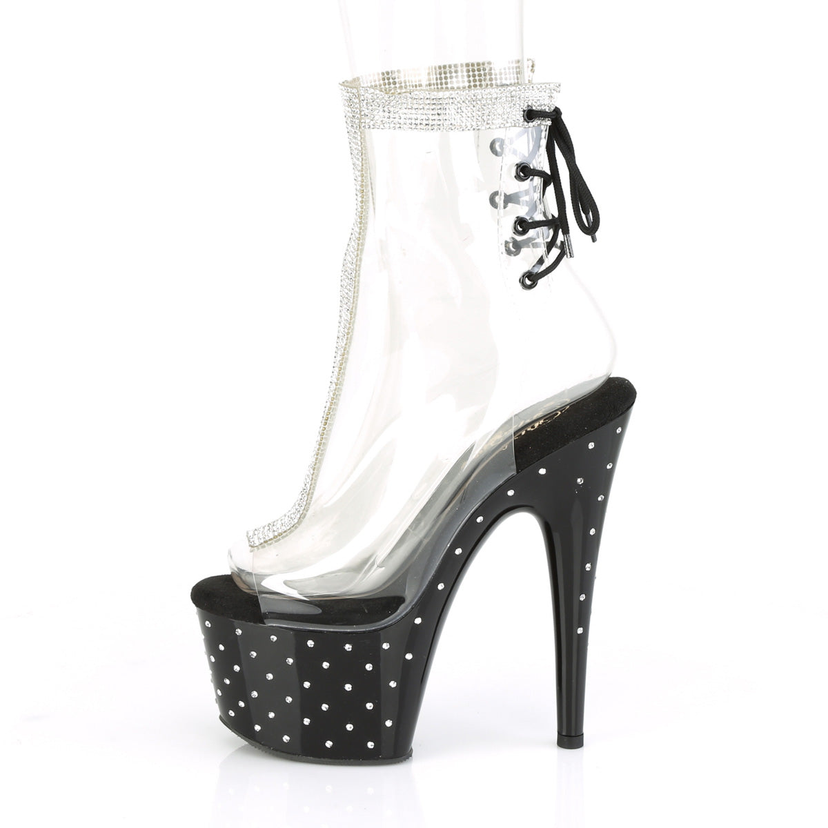 STARDUST-1018C-2RS Pleaser Pole Dancing Shoes Ankle Boots Pleasers - Sexy Shoes Pole Dance Heels