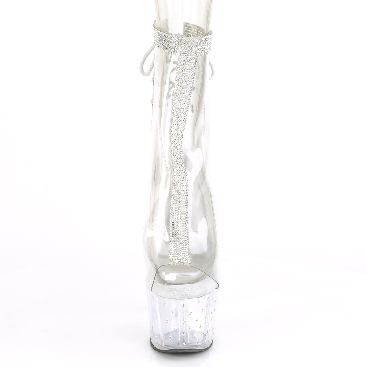stardust 1018c 2rs_pleaser_platforms_exotic_dancing_ankle_mid calf_boots_pleasers_clear_clear
