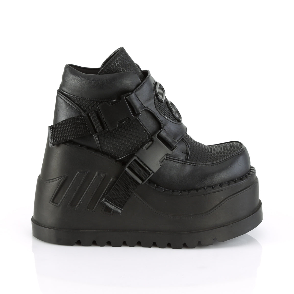 Black  Alternative Women's Ankle Boots -  Demonia Cult STOMP-15