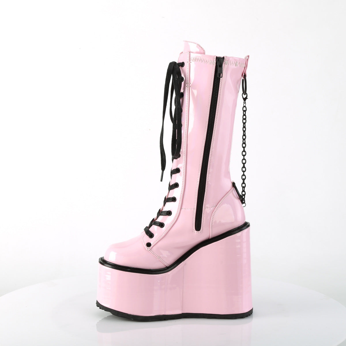 SWING-150 Demoniacult Alternative Footwear Women's Knee High Boots