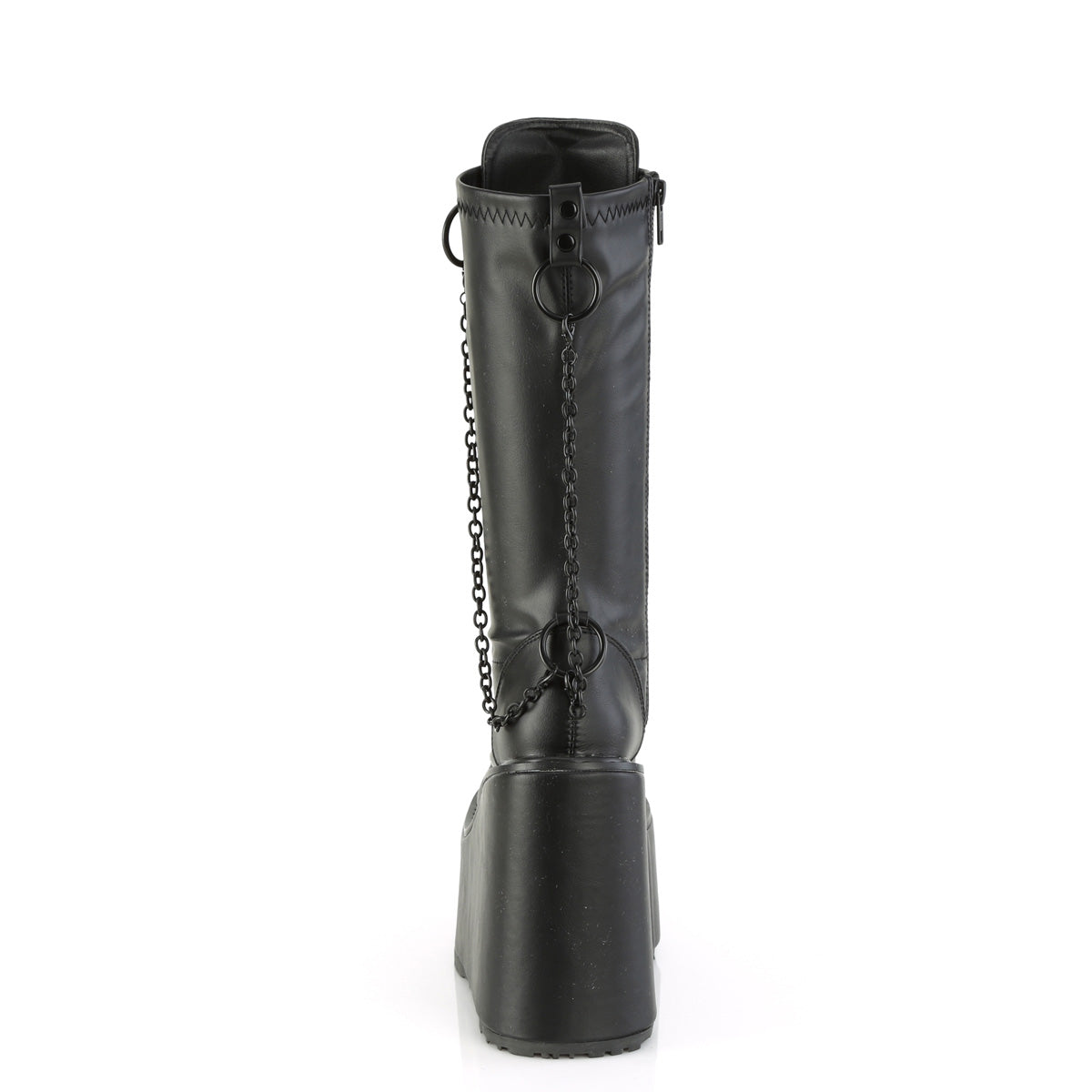 Black Vegan  Alternative Knee High Boots -  Demonia Cult SWING-150