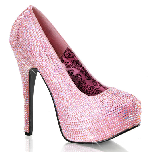 TEEZE-06R Hidden Platform 6" Heel Baby Pink Sexy Shoes-Bordello- Sexy Shoes
