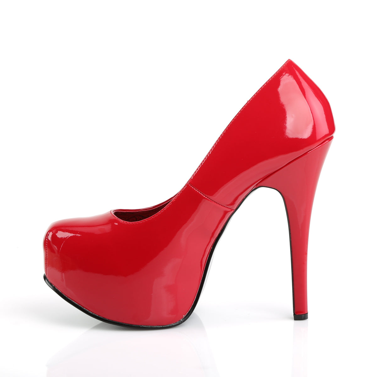 TEEZE-06W Pleaser Pink Label 6 Inch Heel Red Platform Shoes-Pleaser Pink Label- High Heels for Men