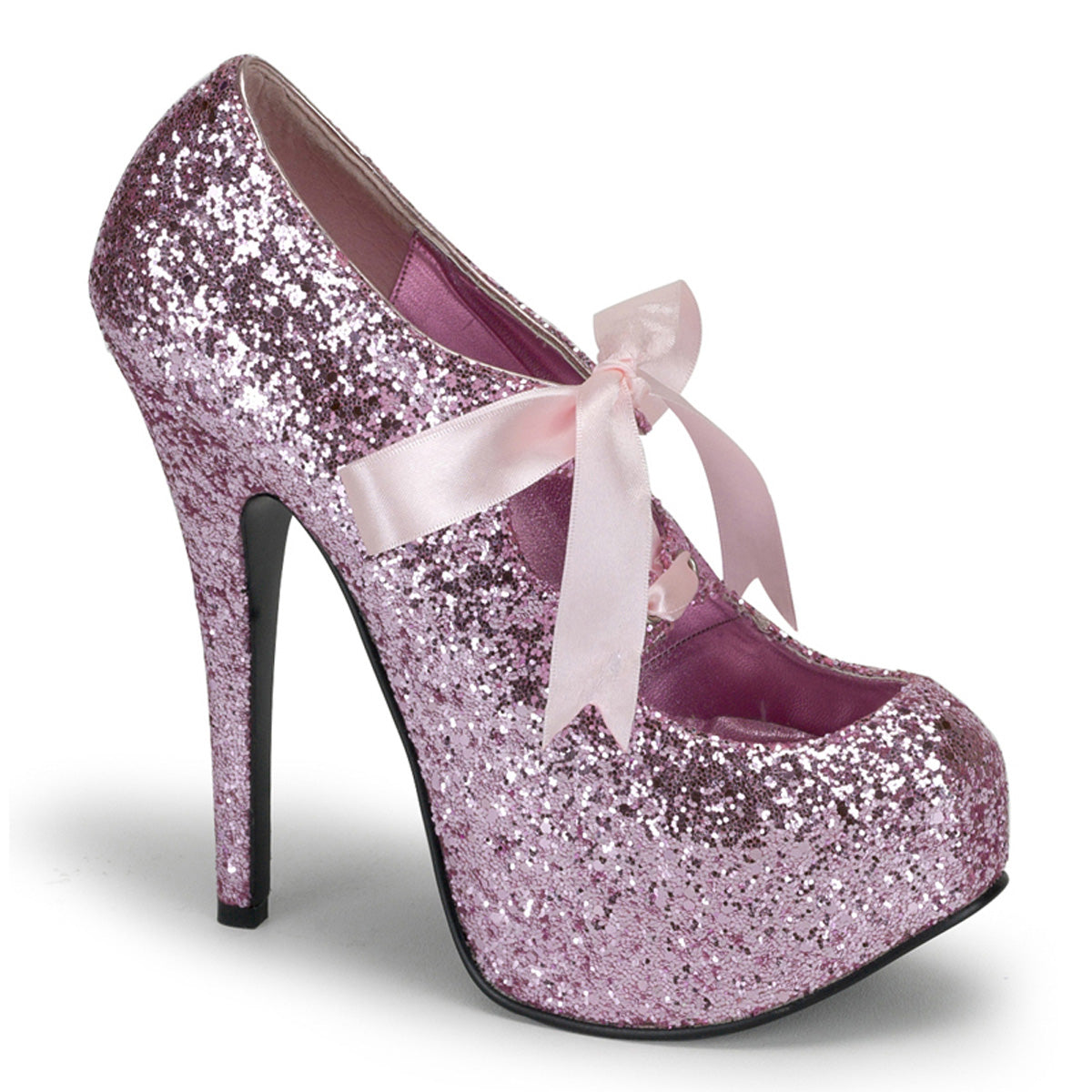 TEEZE-10G Hidden Platform 6" Heel Baby Pink Sexy Shoes-Bordello- Sexy Shoes