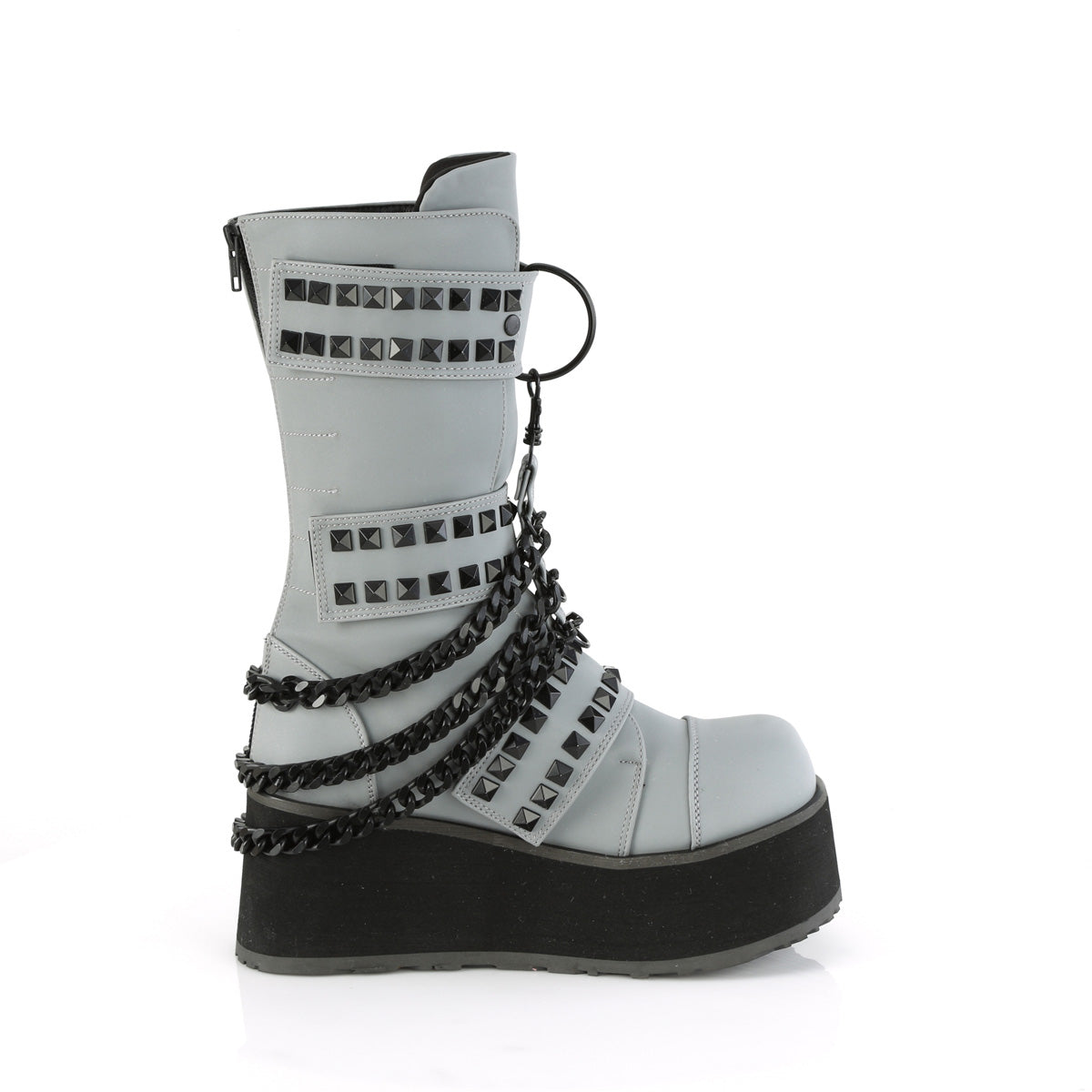 Trashville-138 демоникульт альтернативная обувь Unisex Platform Boots