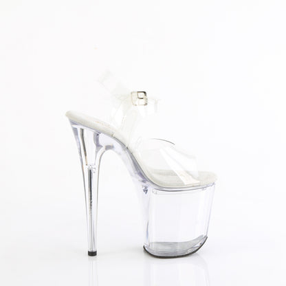 TREASURE-808FLA Pleaser Sexy Perspex Ankle Strap Platform Shoes