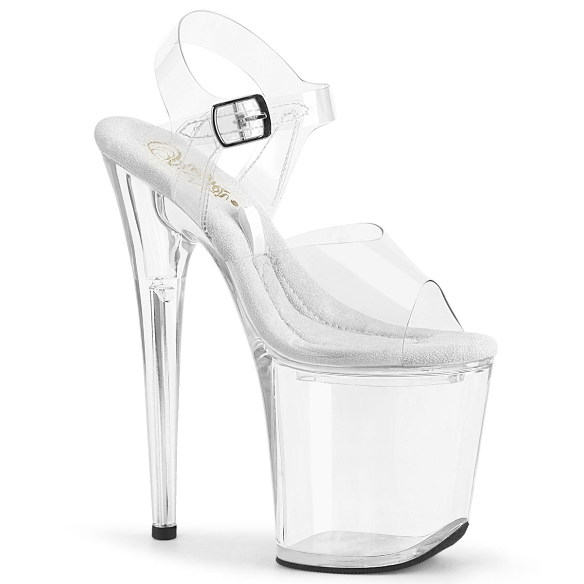 TREASURE-808FLA Pleaser Sexy Perspex Ankle Strap Platform Shoes