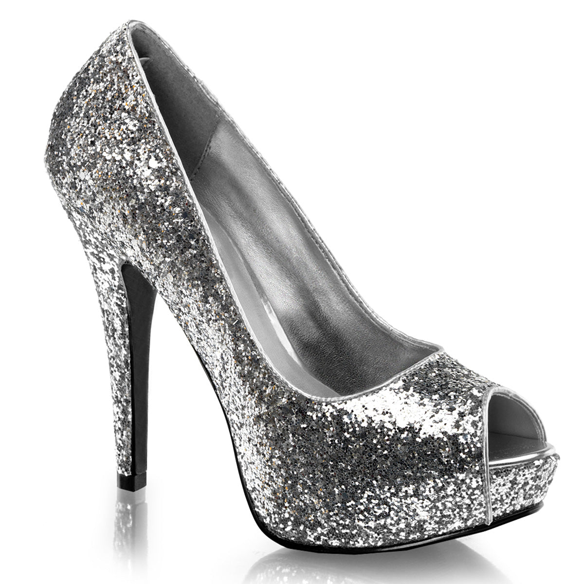 Glitter open 2024 toe heels