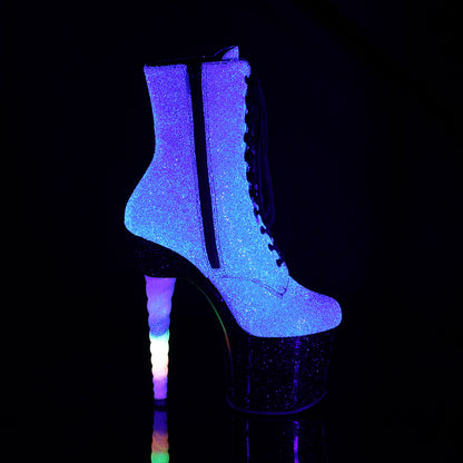 UNICORN-1020G Pleaser 7" Heel Purple Pole Dancing Platforms-Pleaser- Sexy Shoes Fetish Heels