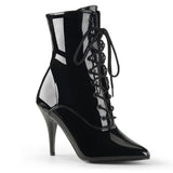 Black 4 Inch Edgy Ankle Boots -  Pleaser VANITY-1020