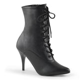 Black 4 Inch Fetish Ankle Boots -  Pleaser VANITY-1020