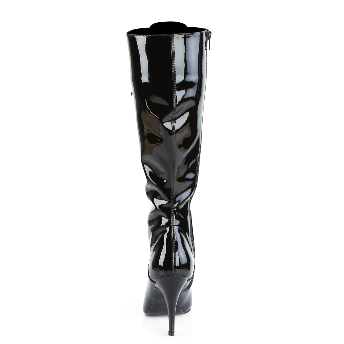 VANITY-2020 Knee Highs 4" Heel Black Patent Fetish Footwear-Pleaser- Sexy Shoes Fetish Footwear