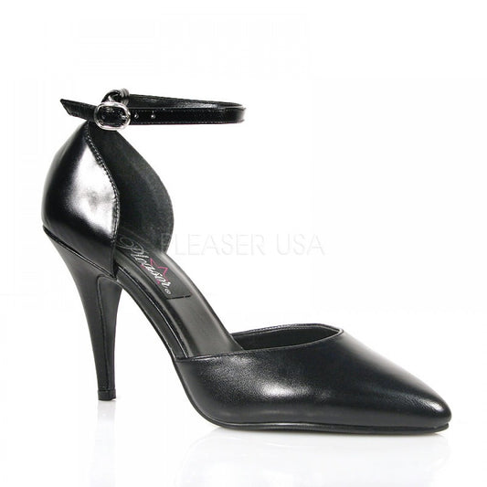 Pleaser VAN402 Black Leather Sexy Shoes Discontinued Sale Stock