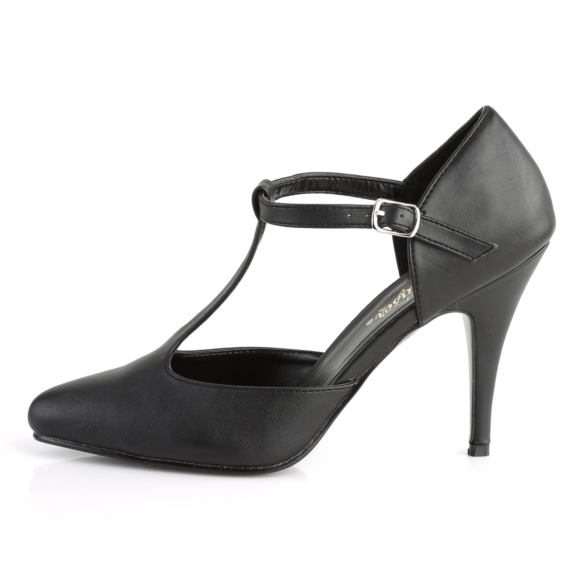 VANITY-415 Pleaser Shoes 4 Inch Heel Black Fetish Footwear-Pleaser- Sexy Shoes Pole Dance Heels