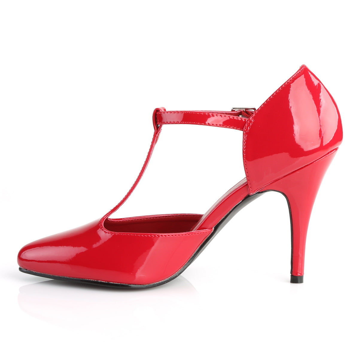 VANITY-415 Pleaser Shoes 4 Inch Heel Red Fetish Footwear-Pleaser- Sexy Shoes Pole Dance Heels