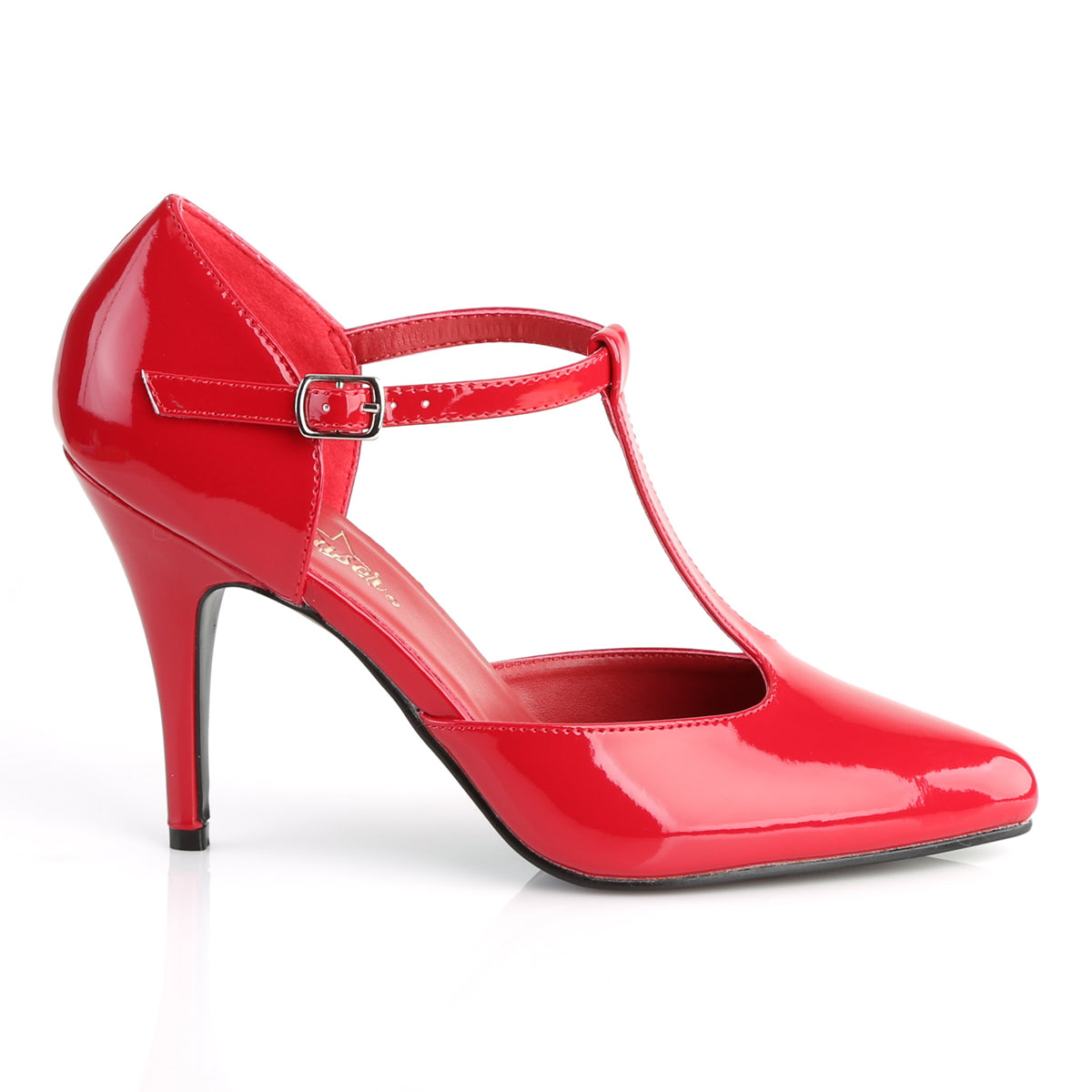 VANITY-415 Pleaser Shoes 4 Inch Heel Red Fetish Footwear-Pleaser- Sexy Shoes Fetish Heels