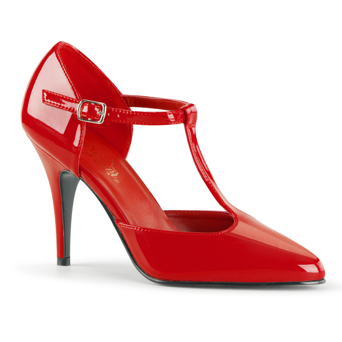 VANITY-415 Pleaser Shoes 4 Inch Heel Red Fetish Footwear