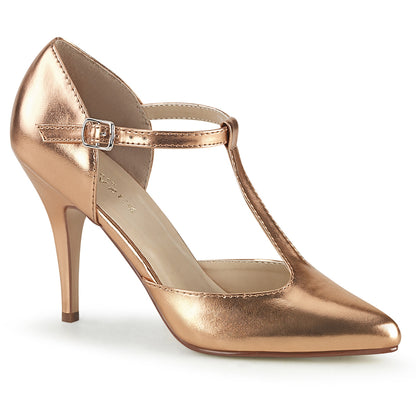 Vanity-415 zapatos 4 "Heel Rose Gold Metallic Fetish Footwear