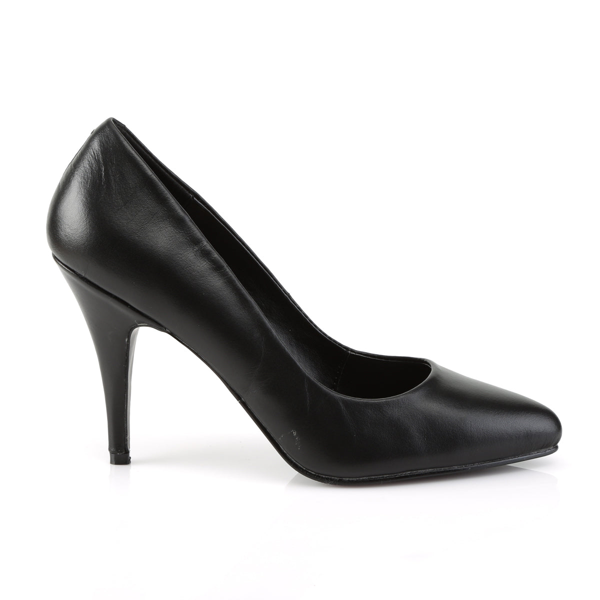 VANITY-420 Pleaser Shoes 4" Heel Black Leather Fetish Shoes-Pleaser- Sexy Shoes Fetish Heels