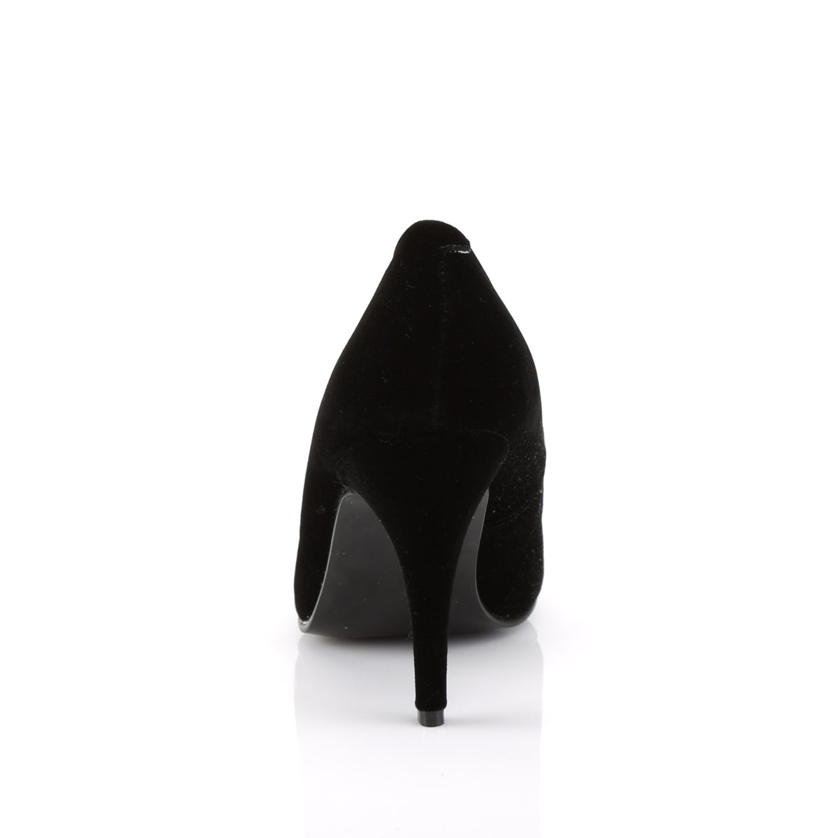 VANITY-420 Pleaser Shoe 4" Heel Black Velvet Fetish Footwear-Pleaser- Sexy Shoes Fetish Footwear