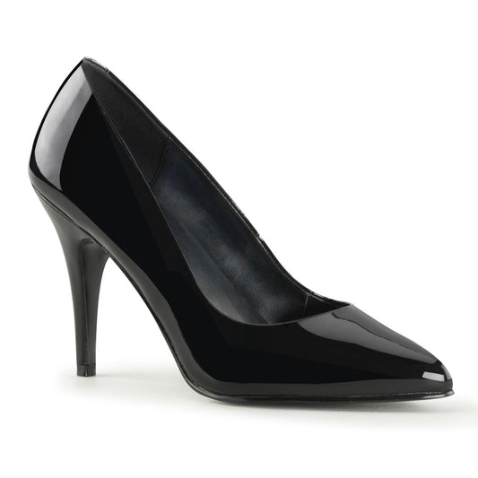 VANITY-420 Pleaser Shoe 4" Heel Black Patent Fetish Footwear-Pleaser- Sexy Shoes