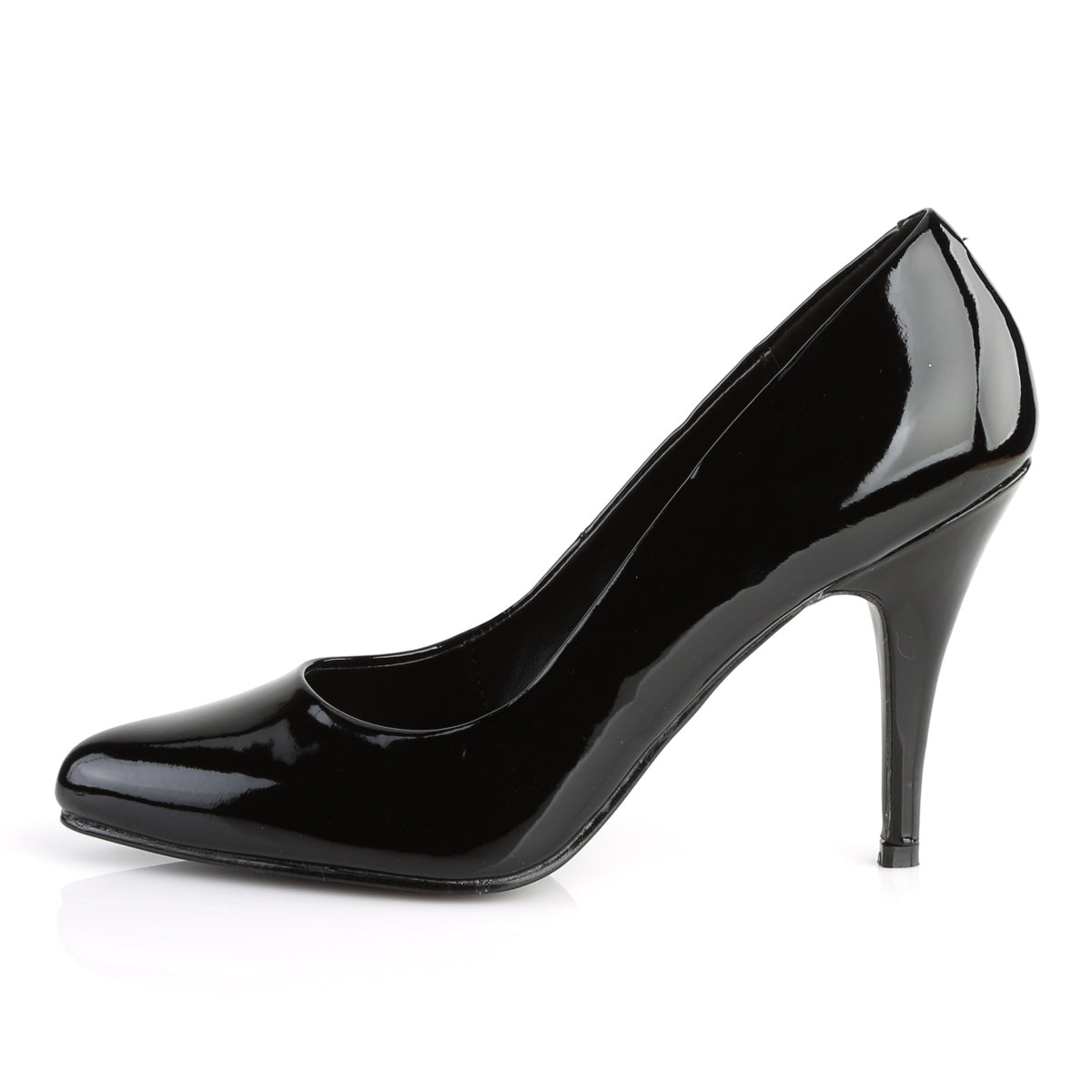 VANITY-420 Pleaser Shoe 4" Heel Black Patent Fetish Footwear-Pleaser- Sexy Shoes Pole Dance Heels