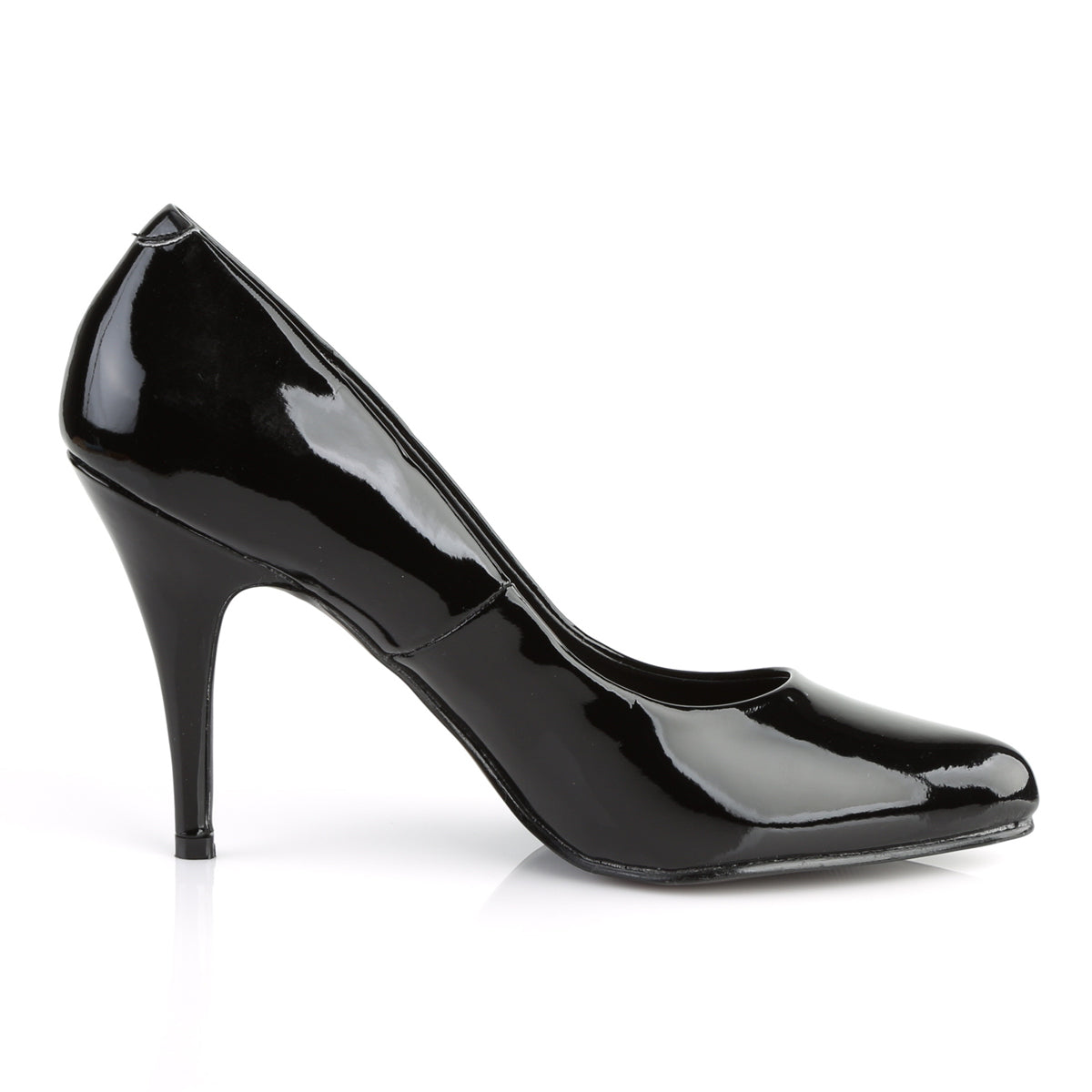 VANITY-420 Pleaser Shoe 4" Heel Black Patent Fetish Footwear-Pleaser- Sexy Shoes Fetish Heels