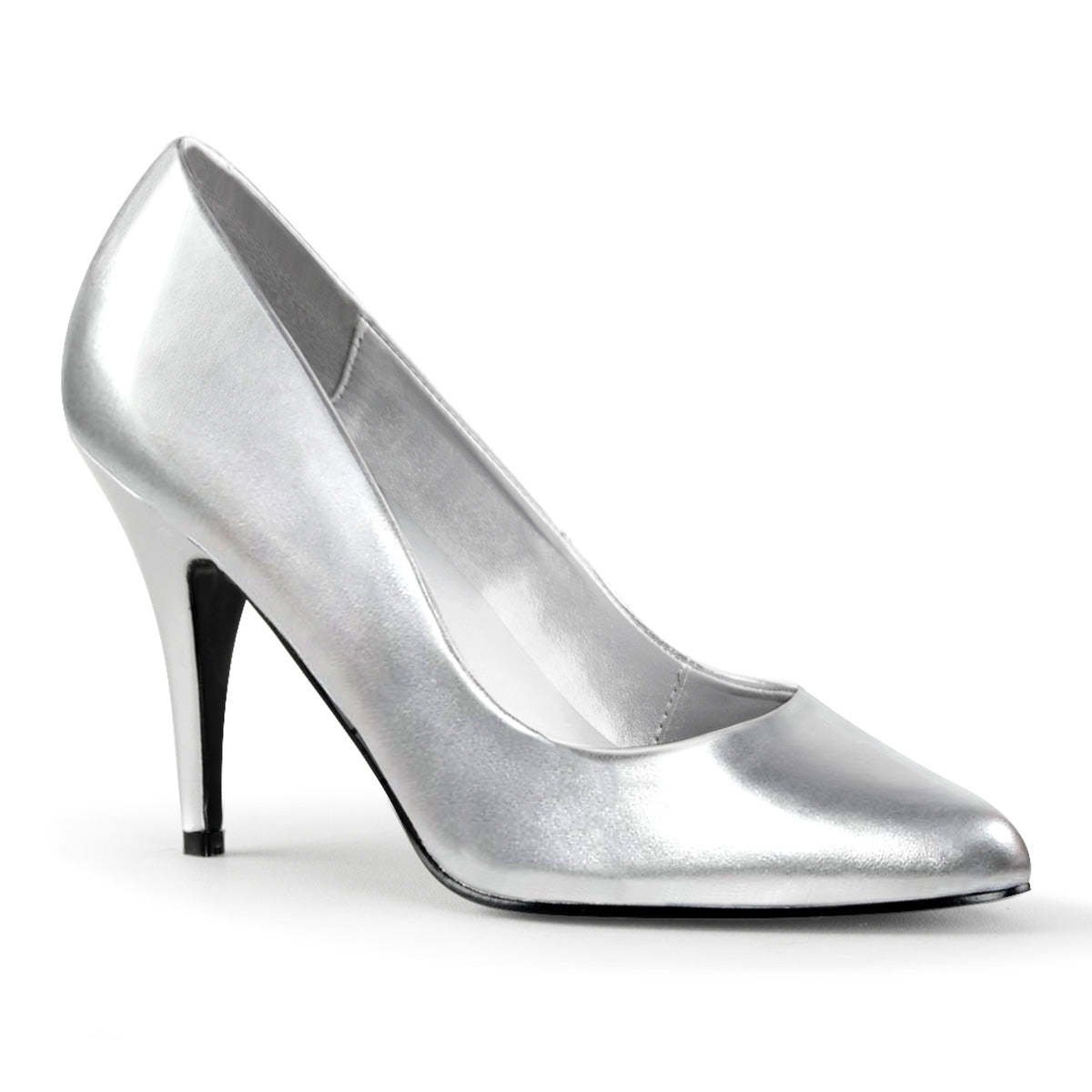 Vanity-420 Sleamer Shoes 4-дюймовый каблук серебряный фетиш