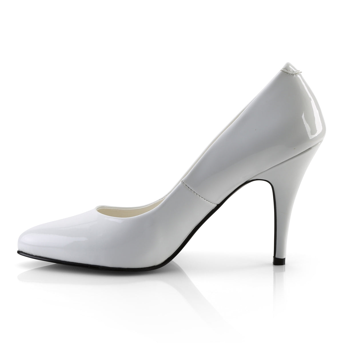 VANITY-420 Pleaser Shoe 4" Heel White Patent Fetish Footwear-Pleaser- Sexy Shoes Pole Dance Heels