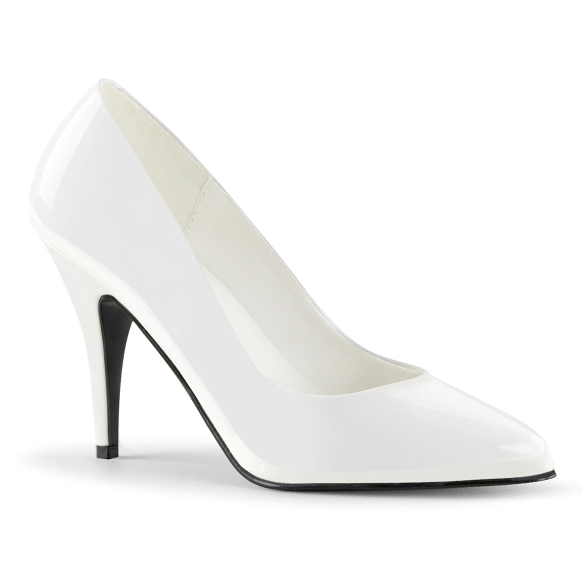 VANITY-420 Pleaser Shoe 4" Heel White Patent Fetish Footwear