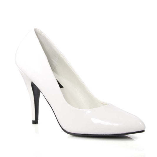 VANITY-420 Pleaser White Patent High Heel Alternative Footwear Discontinued Sale Stock