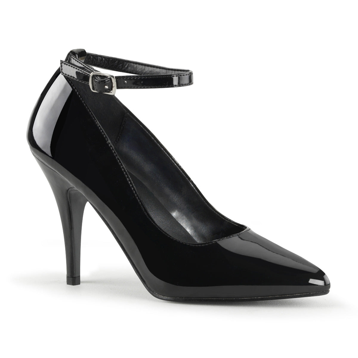 Patent leather pumps deals with ankle strap