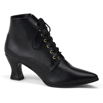 Victorian-35 Funtasma 3 inch Heel Boots Femei Negre