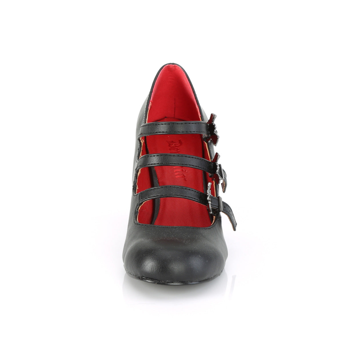 Black Silver 3 Inch Alternative Footwear -  Demonia Cult VIVIKA-38