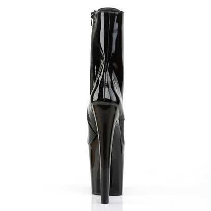 XTREME-1020 8" Heel Black Patent Pole Dancer Platforms Shoes-Pleaser- Sexy Shoes Fetish Footwear