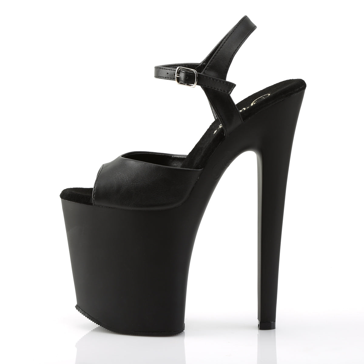XTREME-809 Pleaser 8" Heel Black Pole Dancing Platform Shoes-Pleaser- Sexy Shoes Pole Dance Heels